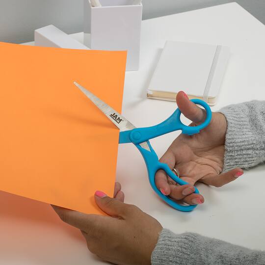 JAM Paper 8" Ergonomic Multi-Purpose Precision Scissors